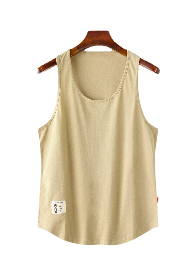 Men's Solid Color Sleeveless Sport Tank Tops - Athletic Gym Wear