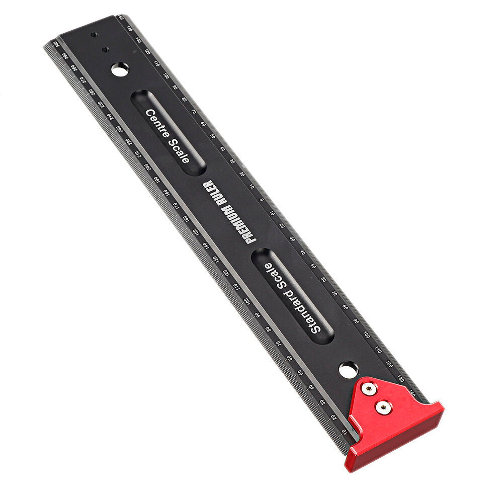 High Precision T Ruler for Woodworking - Durable Measuring Tool with Hook Stop