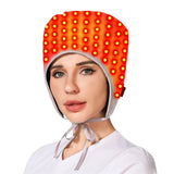 Red Light Therapy Hat for Migraine Relief, 24V Heated Head Wrap for Tension Headache, Rheumatic Pain & Stress (65°C Max)