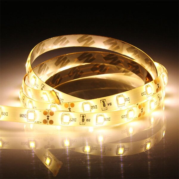 1M Waterproof SMD 3528 60 LED Strip Light with 12V UK Plug Power Supply and Dimmer