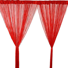 1m x 2m String Curtains - Door/Window Panel Divider, Yarn Line Tassel Drape for Home Decor