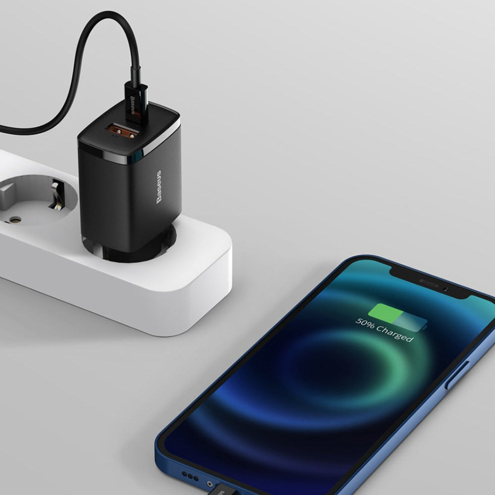 20 W Dual-Port USB PD Ladegerät, Schnellladeadapter für iPhone, Huawei, Samsung, Xiaomi