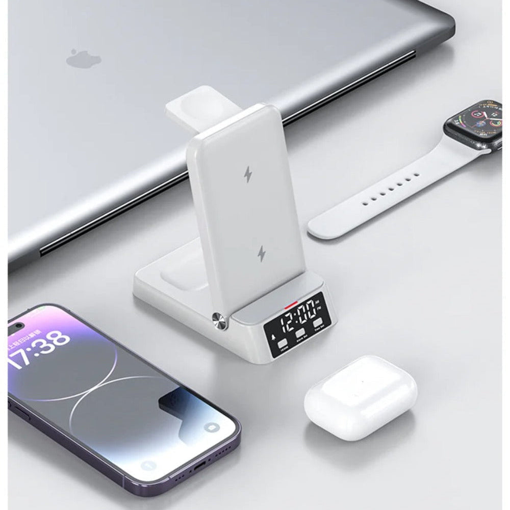 Fast Wireless Charger Bracket for Qi Phones: iPhone, Huawei, Samsung, AirPods, Watch