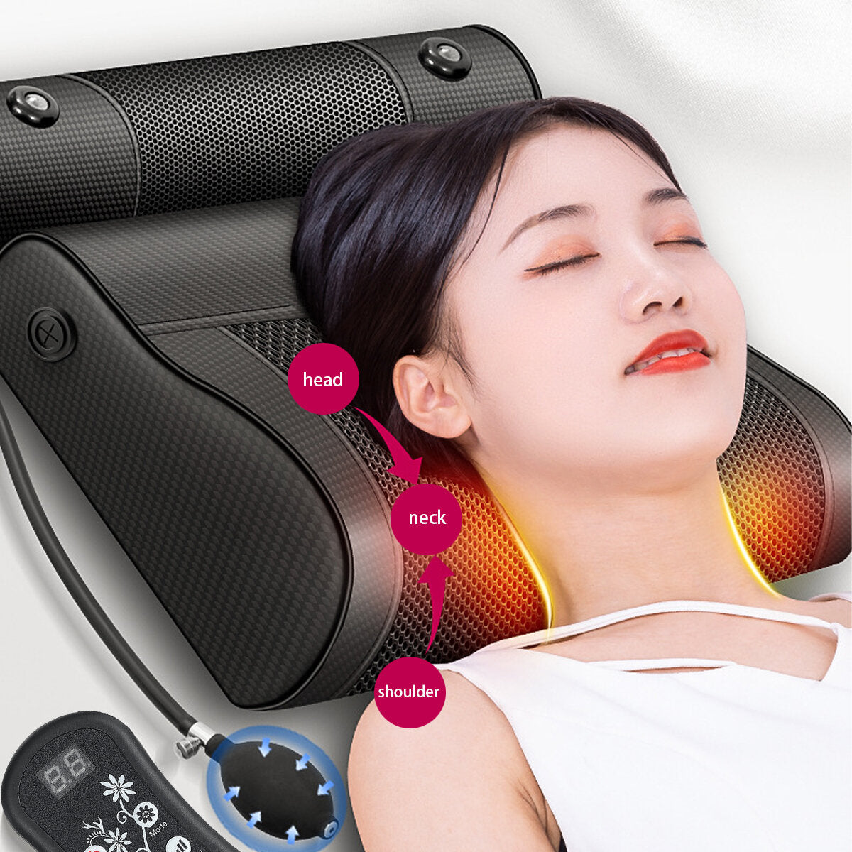 Intelligent Overheating Protection Cervical Spine Massager - Detachable Airbag Neck Pillow, Electric Massager