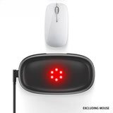 Red Light Therapy Wrist Rest for Mouse & Keyboard, 660nm 850nm Infrared Ergonomic Silicone Pad for Tenosynovitis Relief