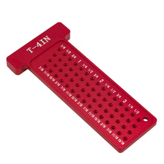 Precision T-Ruler for Woodworking - T-Type Scriber, Metric/Inch, 100mm/4in