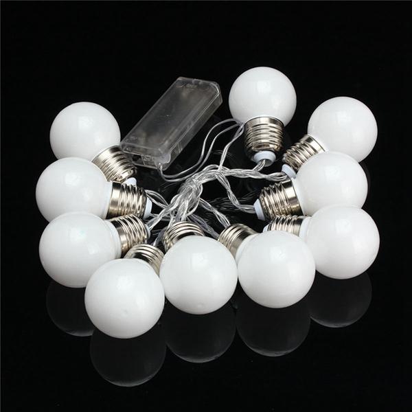 10 LED Battery-Powered Mini Festoon Fairy String Lights for Christmas, Weddings, and Gardens