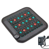 PEMF Photon Infrared Seat Cushion 45x45cm | Natural Jade Stone | Magnetic Pulse + Red Light Therapy | Negative Ion Heating Pad