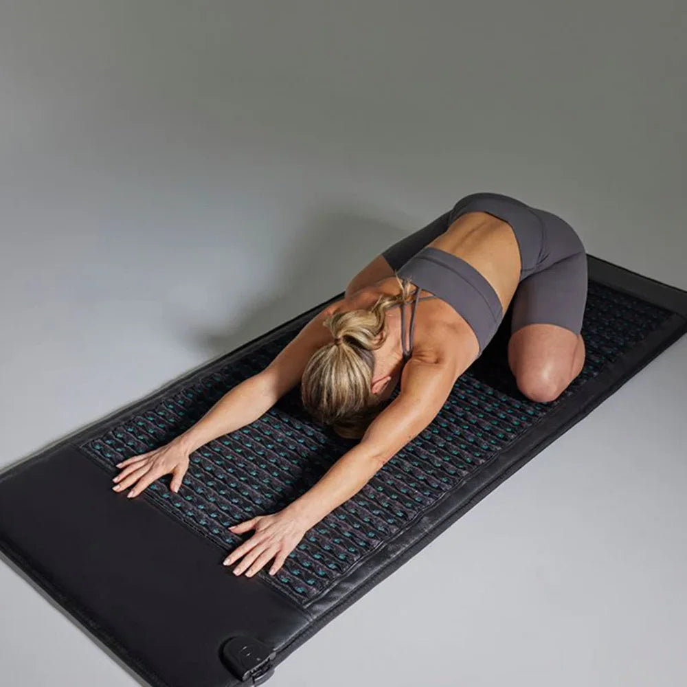 Natural Amethyst PEMF Full Body Infrared Heating Pad 180x90cm | Magnetic Therapy | Back & Joint Pain Relief | Far Infrared XL Mat
