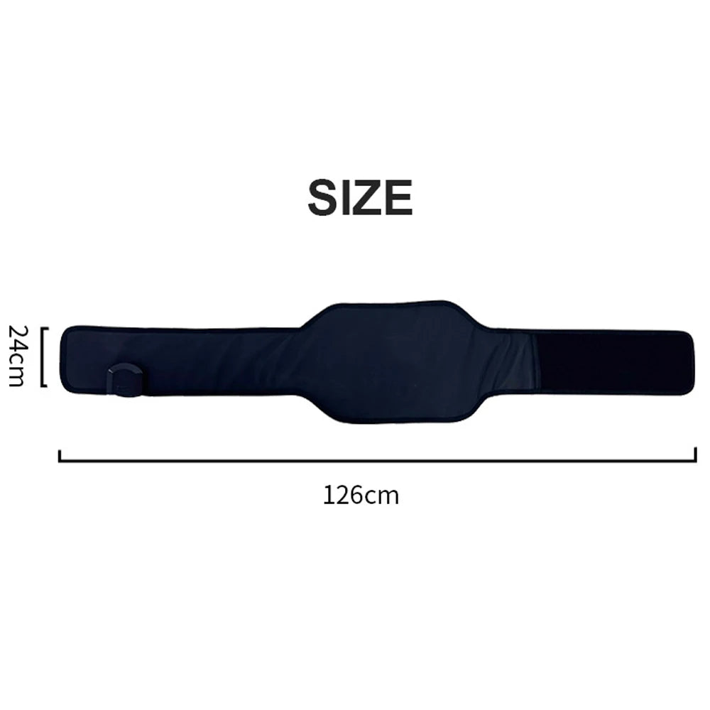Natural Jade PEMF Infrared Waist Belt 134x16.5cm | Photon Energy Therapy | Women's Menstrual Pain Relief | Magnetic Heating Wrap