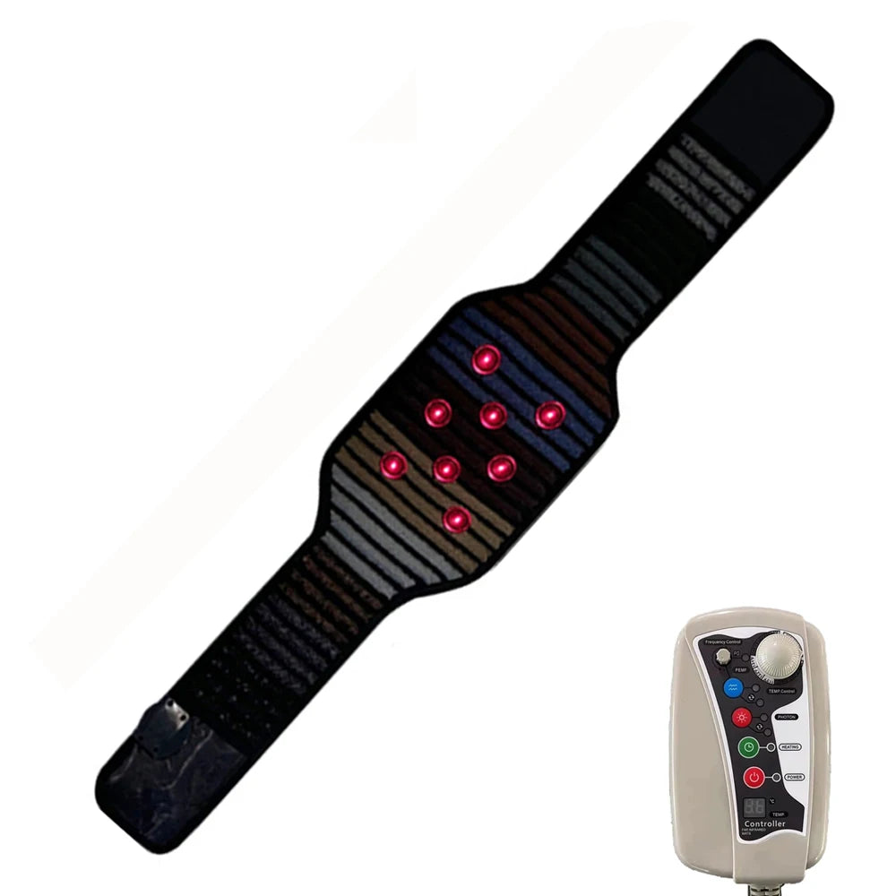 Natural Jade PEMF Infrared Waist Belt 134x16.5cm | Photon Energy Therapy | Women's Menstrual Pain Relief | Magnetic Heating Wrap