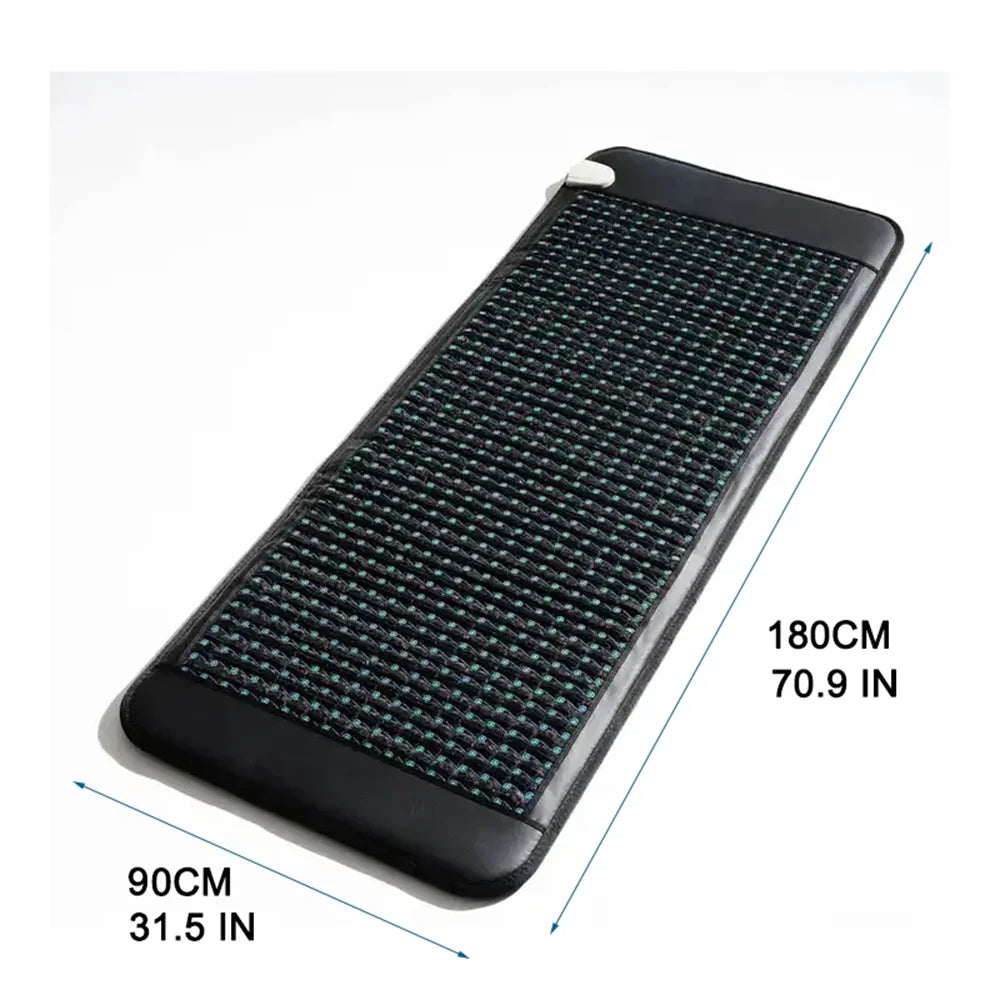 Natural Amethyst PEMF Full Body Infrared Heating Pad 180x90cm | Magnetic Therapy | Back & Joint Pain Relief | Far Infrared XL Mat