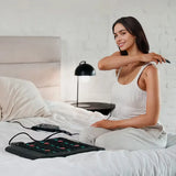 PEMF Photon Infrared Seat Cushion 45x45cm | Natural Jade Stone | Magnetic Pulse + Red Light Therapy | Negative Ion Heating Pad