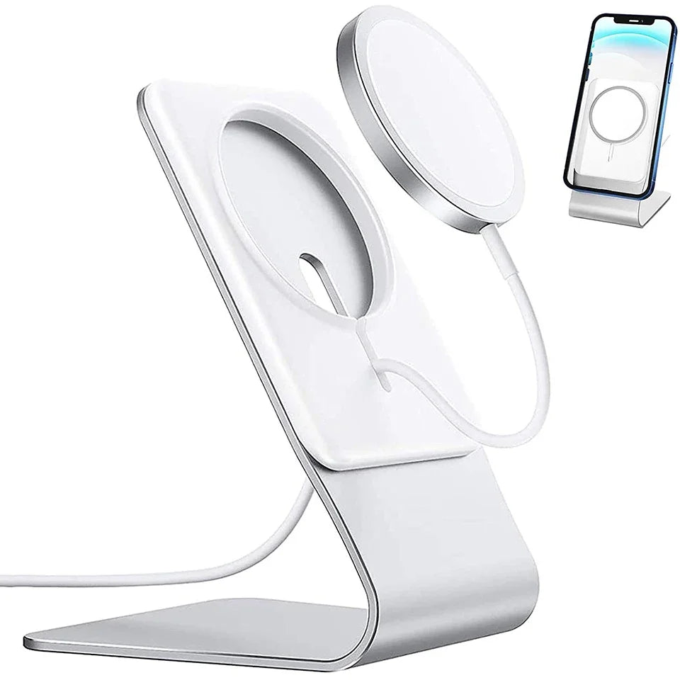 Magnetic Aluminum Desk Charger Stand for MagSafe iPhone 14/13/12/11 Pro Max/Mini