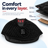7HW MantleHug Cordless Red Light Cape for Stiff Neck & Shoulders