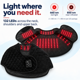 7HW MantleHug Cordless Red Light Cape for Stiff Neck & Shoulders