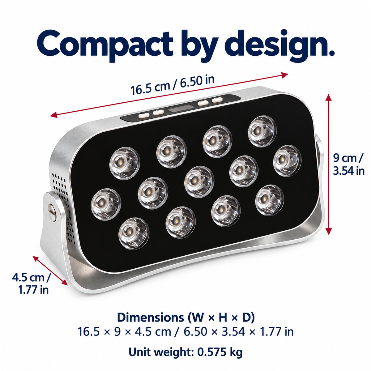 7HW EmberGo Cordless Red Light Panel for Sore Muscles & Skin