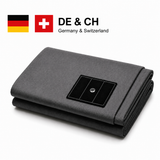 7healthwell EarthSc™ Grounding Fitted Sheet - DE & CH Standard Sizes - Organic Cotton & Silver Fibre (Grey/White)