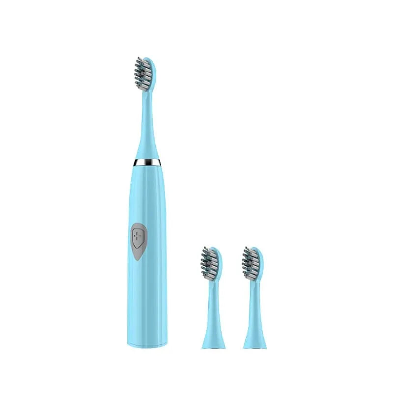 Couple's Electric Toothbrush Set - IPX6 Waterproof, Soft Bristles, Battery Powered