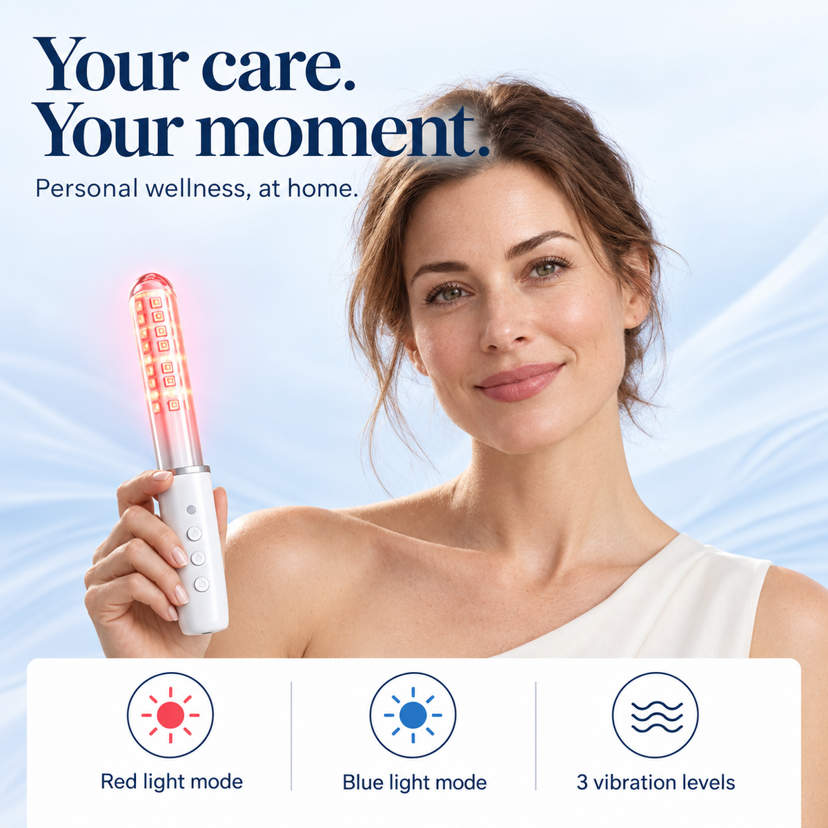 7HW Intima Vaginal Red Light Therapy Wand - For Tightening, Dryness & Pelvic Floor Care