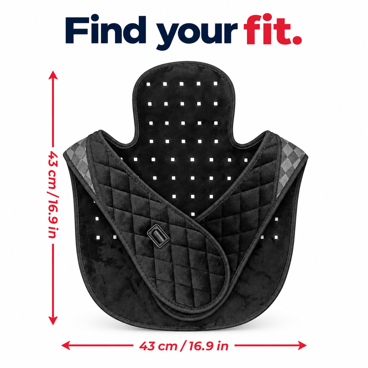 7HW MantleFlex Red Light Wrap for Stiff Neck, Shoulders & Back