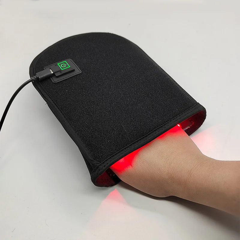 2PCS Red Light Therapy Gloves, 660nm 850nm Infrared Hand Massager with Pulse Mode for Arthritis & Palm Pain Relief