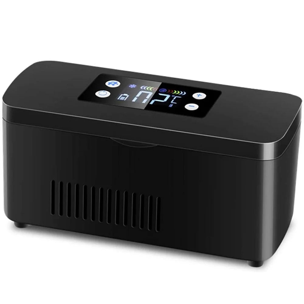 Portable Insulin Cooler Box | Travel Medicine Refrigerator | LCD Display for Diabetes & Serums