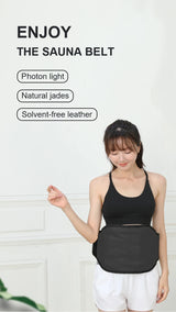 Natural Jade PEMF Infrared Waist Belt 134x16.5cm | Photon Energy Therapy | Women's Menstrual Pain Relief | Magnetic Heating Wrap