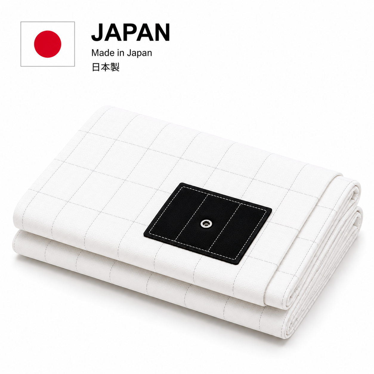 7healthwell EarthSc™ Grounding Fitted Sheet - Japan Standard Sizes - Organic Cotton & Silver Fibre (Grey/White)