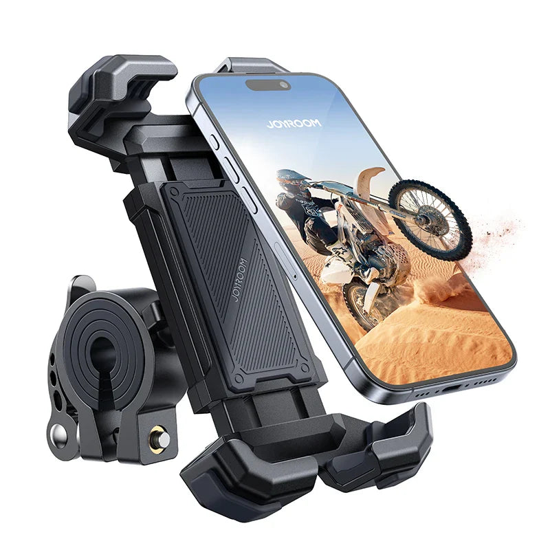 Adjustable Bike & Motorcycle Phone Mount - Secure Holder for Cell Phones