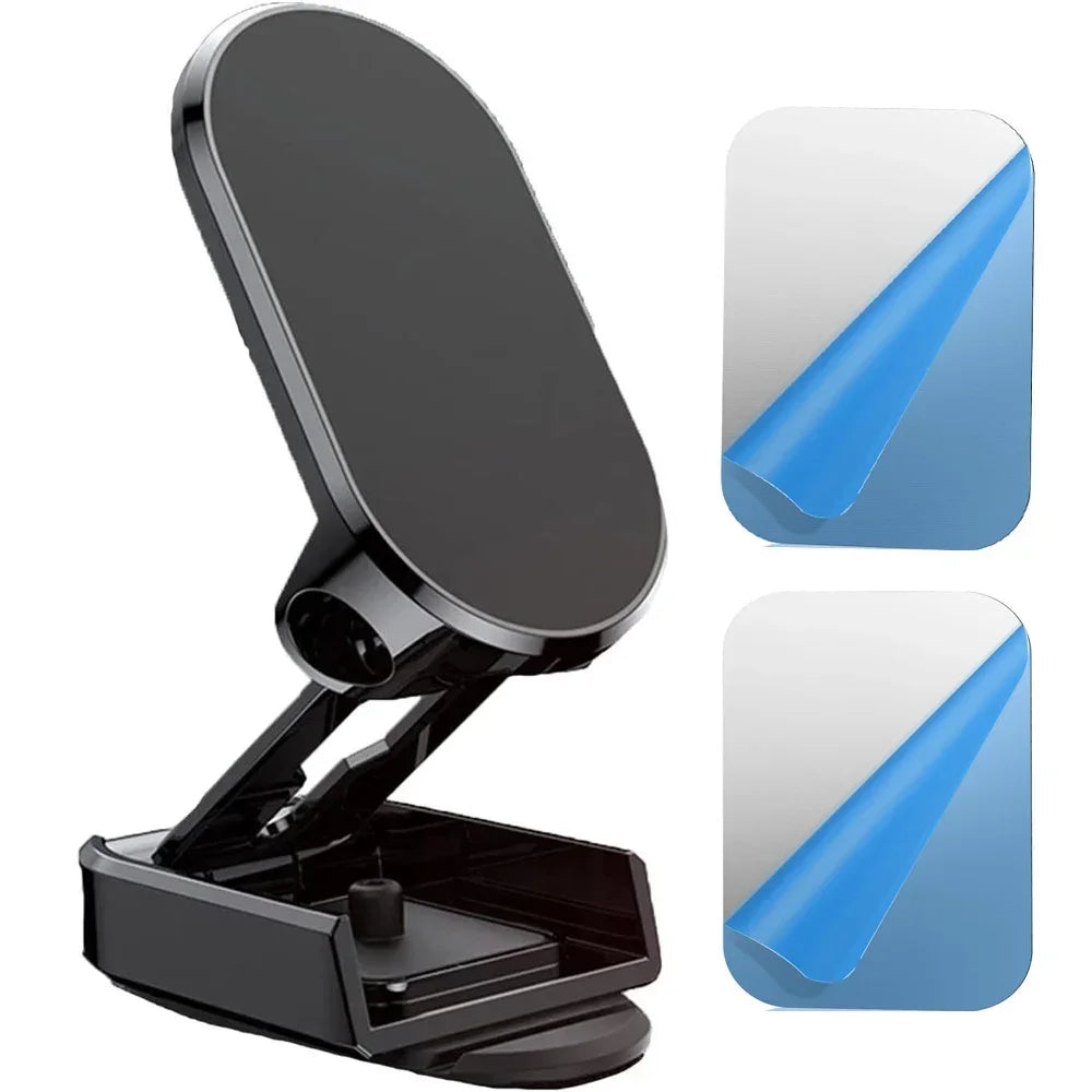 Foldable 720 Degree Magnetic Car Phone Holder Mount for iPhone & Xiaomi Devices