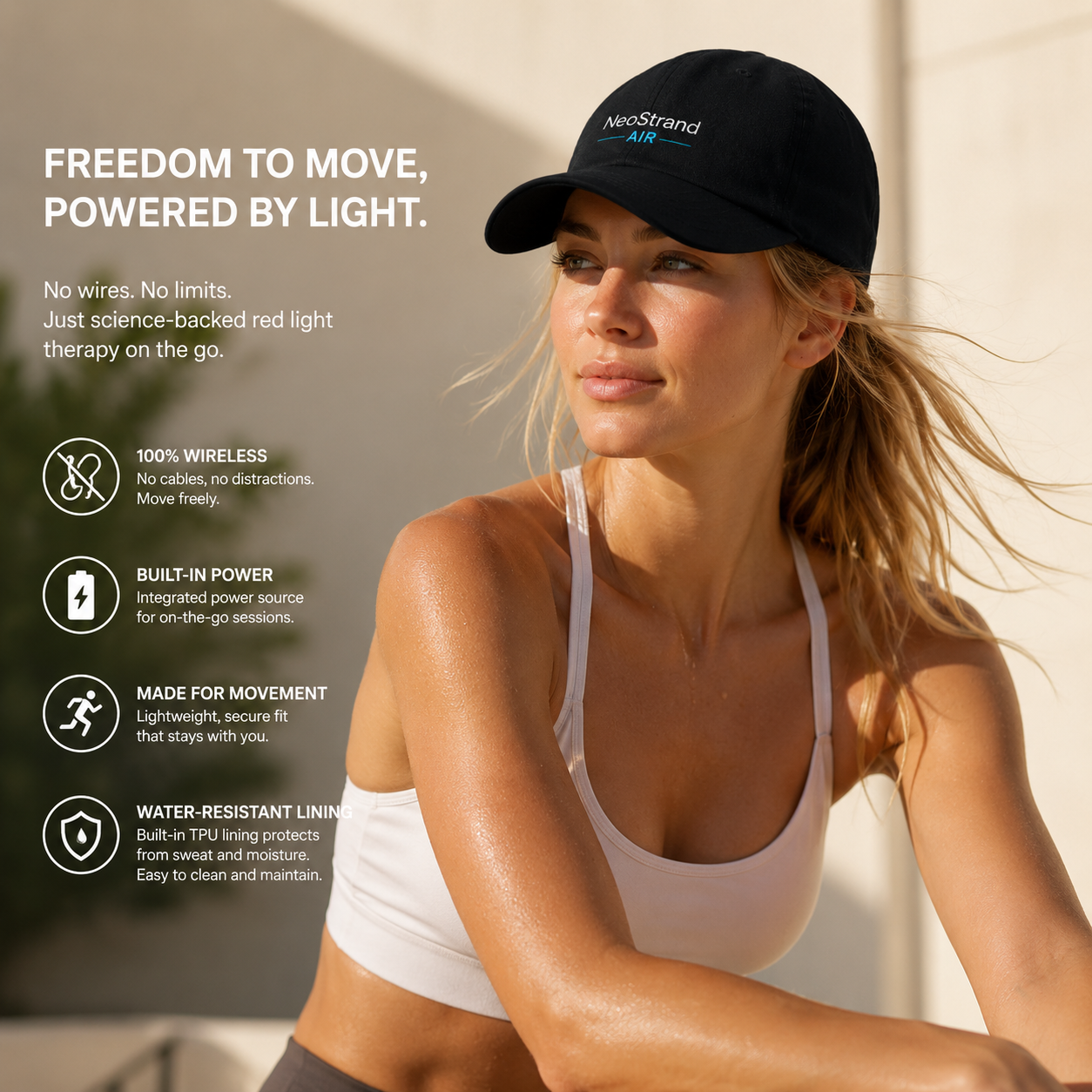 7hw StrandAir | Fully Integrated Wireless LED Scalp Wellness System