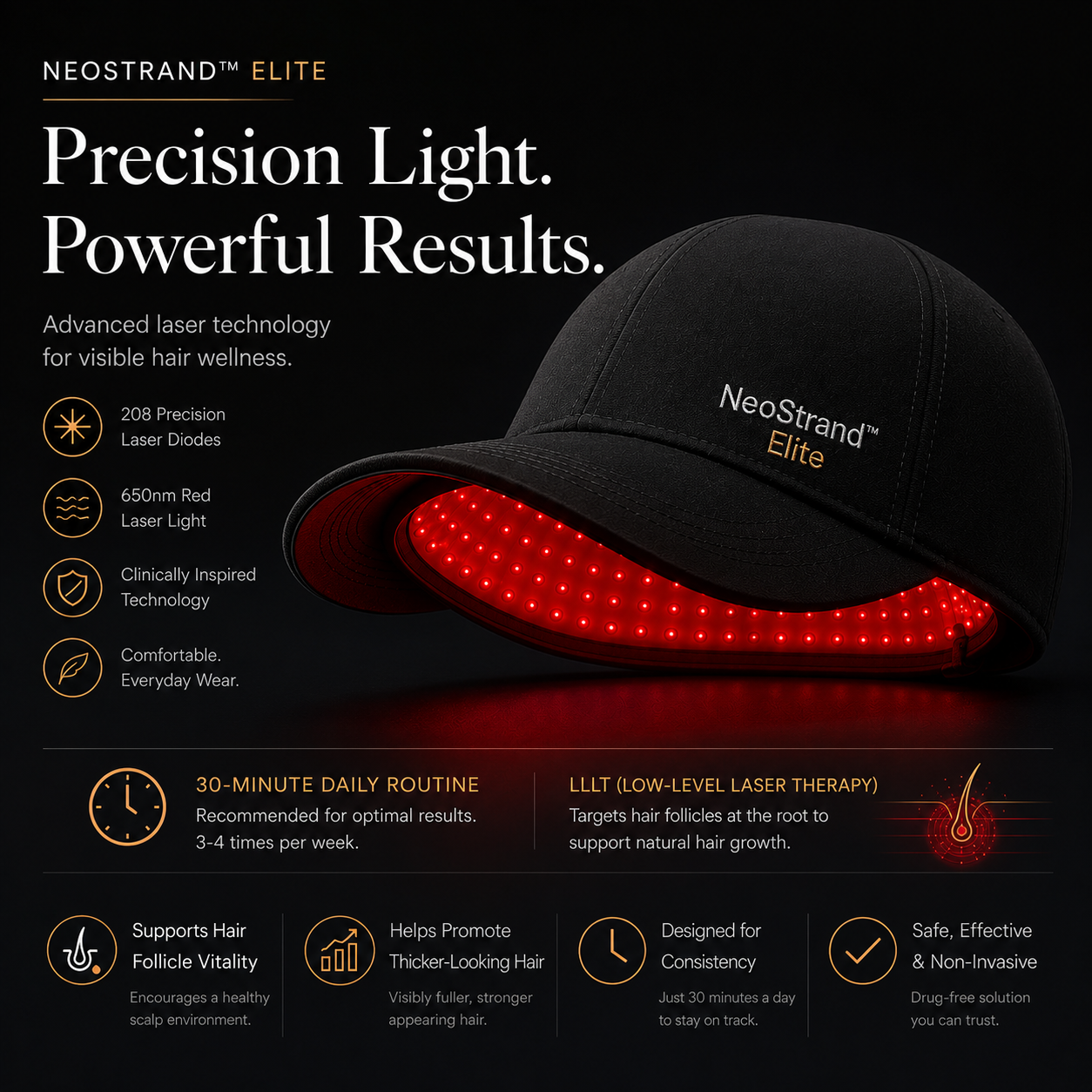 NeoStrand™ Elite | Advanced Full Laser Hair Recovery System