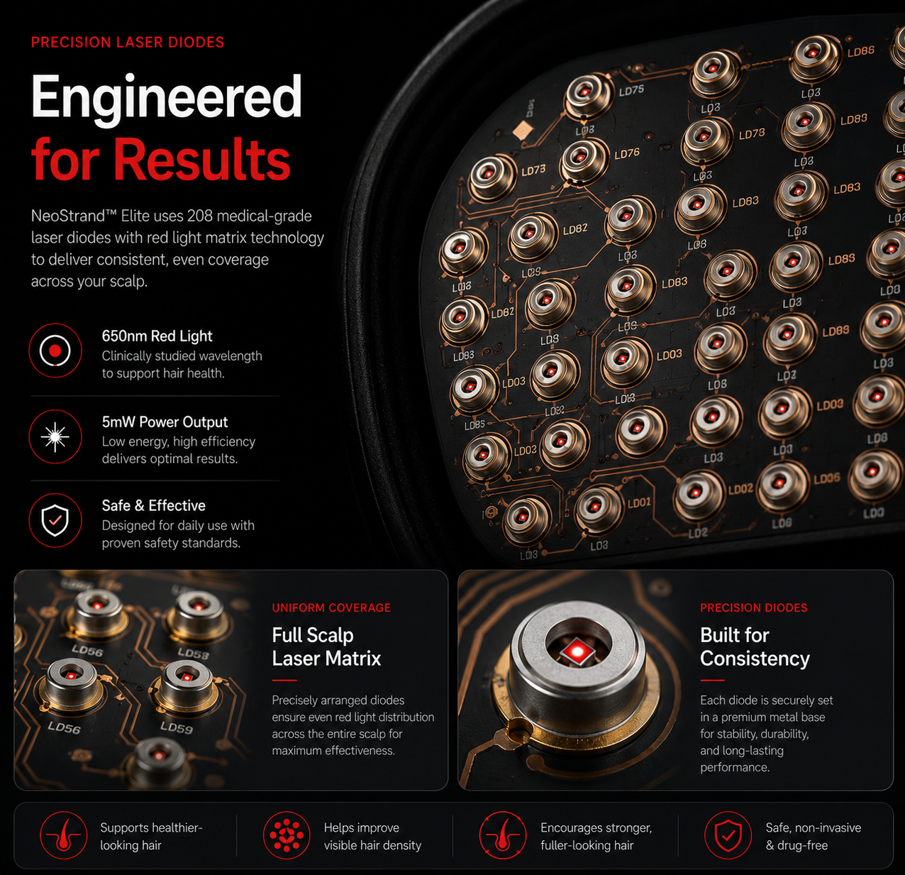 NeoStrand™ Elite | Advanced Full Laser Hair Recovery System