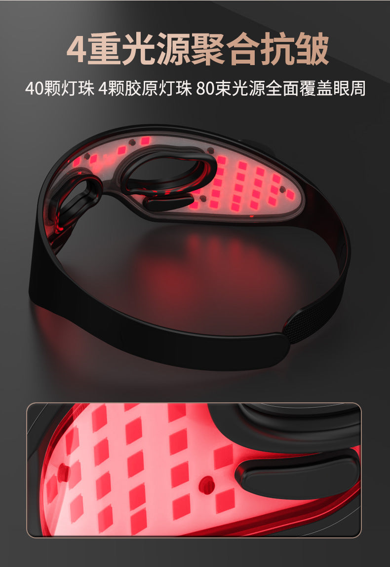 Wireless LED Red Light Eye Mask with EMS Microcurrent – Rechargeable Eye Care Device