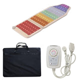 Premium Heated Chair Pad 57x18" | PEMF FIR Infrared Mat with 7 Natural Healing Stones for Pain Relief & Wellness