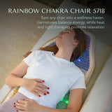 Premium Heated Chair Pad 57x18" | PEMF FIR Infrared Mat with 7 Natural Healing Stones for Pain Relief & Wellness