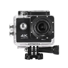 4K Waterproof Action Camera for Motorcycle/Bicycle Helmets, Underwater Mini Camcorder for Sports Recording