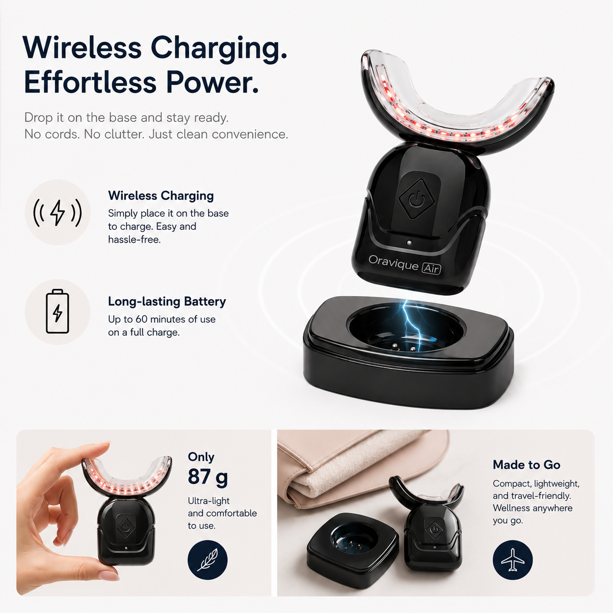 Oravique™ Air | Triple-Light Wireless Oral Refresh