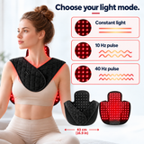 7HW MantleFlex Red Light Wrap for Stiff Neck, Shoulders & Back