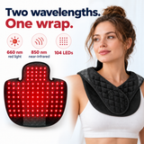 7HW MantleFlex Red Light Wrap for Stiff Neck, Shoulders & Back