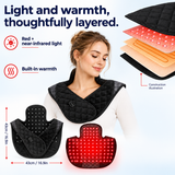 7HW MantleFlex Red Light Wrap for Stiff Neck, Shoulders & Back