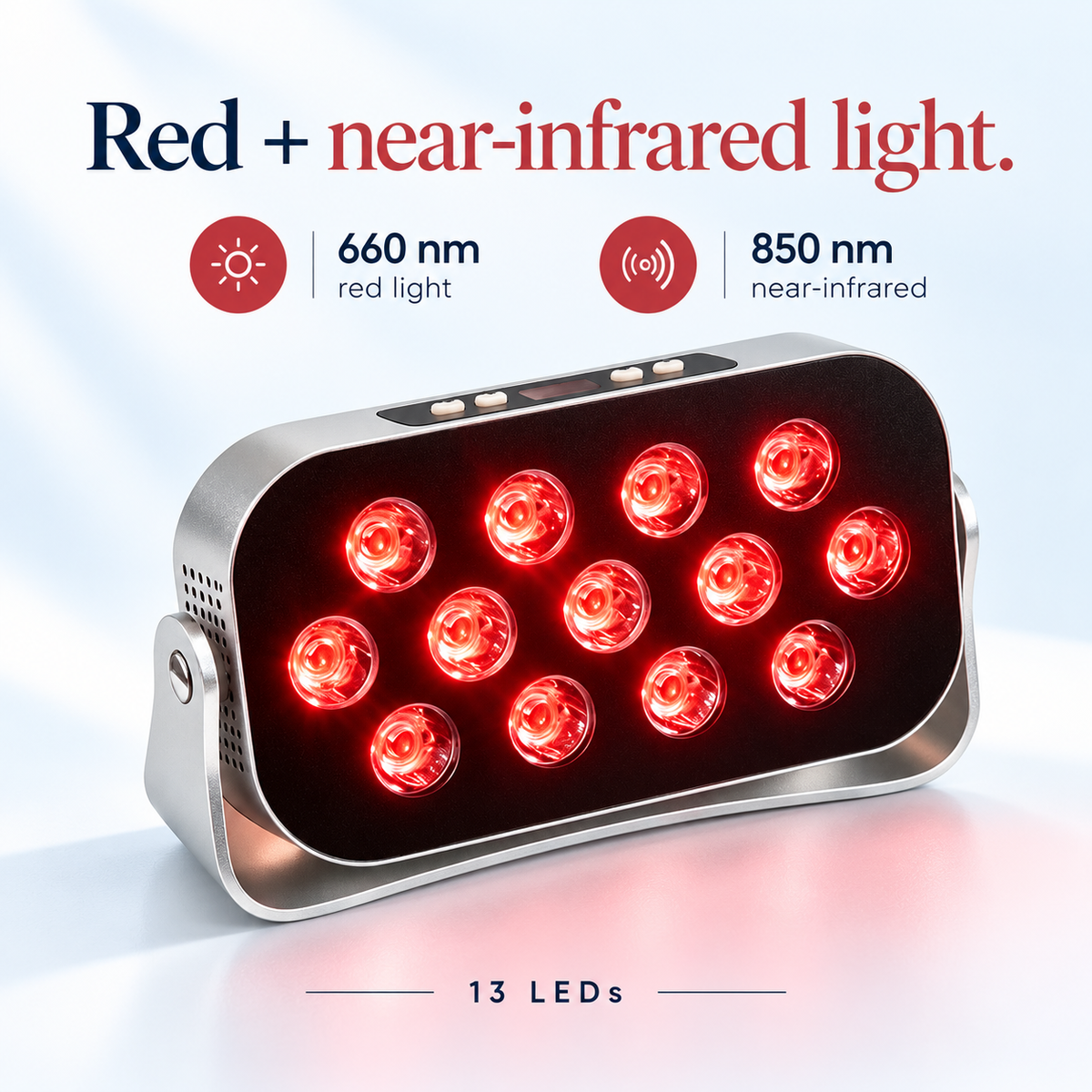 7HW EmberGo Cordless Red Light Panel for Sore Muscles & Skin