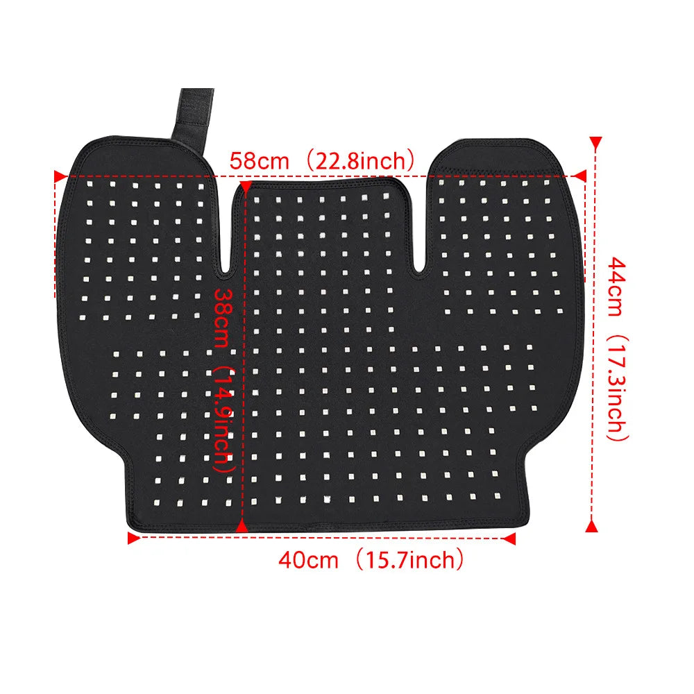 288 LEDs Red Light Therapy Neck Shoulder Wrap, 660nm 850nm Infrared Pad for Upper Back Pain Relief & Muscle Relaxing