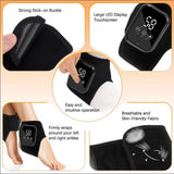 2PCS Cordless Ankle Massager with Heat & Vibration, Rechargeable Heated Foot Wrap for Pain Relief & Recovery (3 Levels)