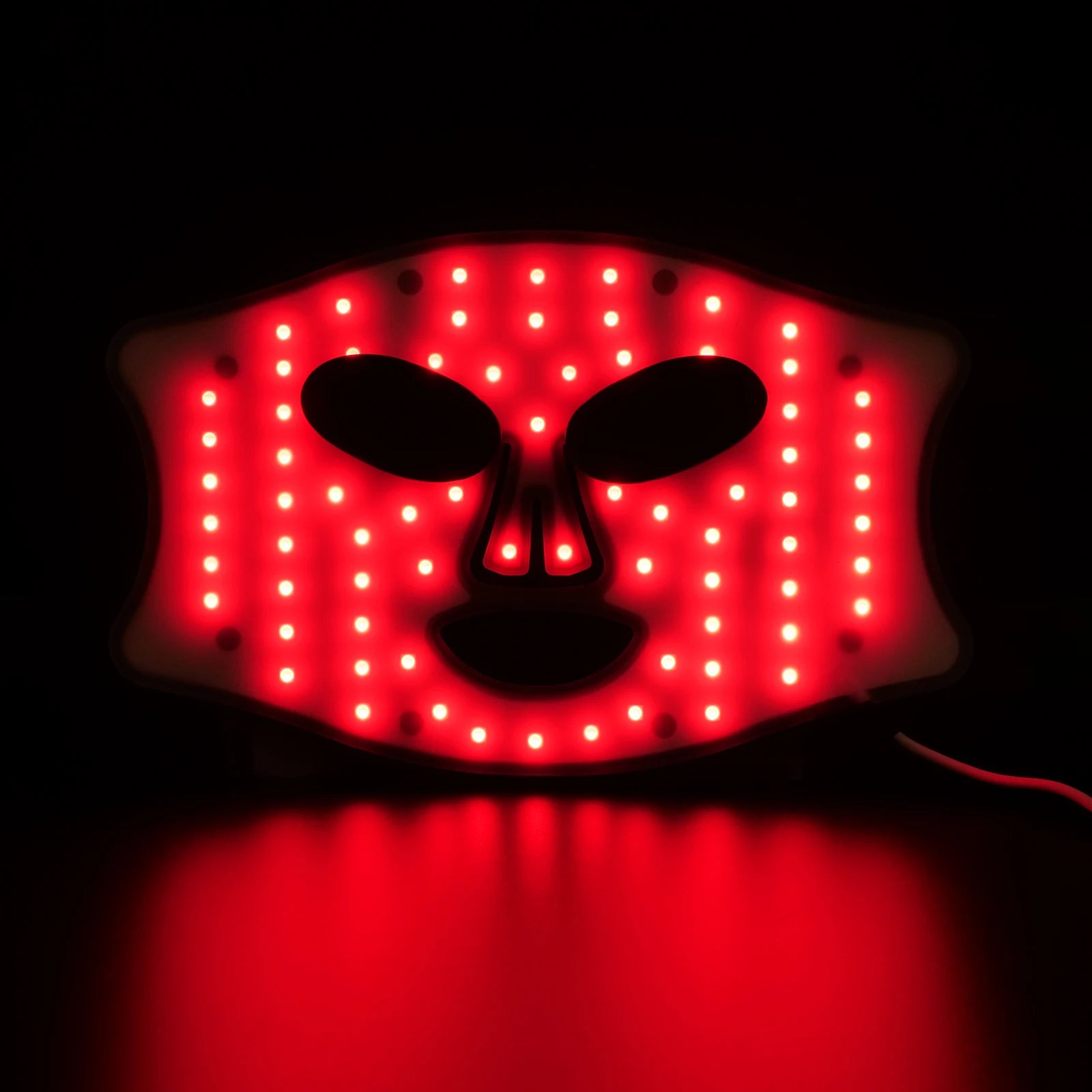 Rechargeable Red & Near Infrared LED Light Therapy Face & Neck Mask - 4 Modes for Anti-Aging, Skin Tightening & Rejuvenation