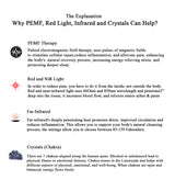 PEMF FIR Infrared Heating Mat XL | 8 Gemstone Crystal Amethyst Tourmaline Photon Red Light Therapy (80x190cm)