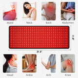 360 LED Red Light Therapy Mat, 660nm 850nm Infrared Body Blanket with 10Hz/40Hz Pulse for Full Body Pain Relief