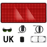 406 LEDs Red Light Therapy Mat, 34.3"x15.9" Large Infrared Pad with 60W Power & 180mw/cm² for Back Waist Pain Relief