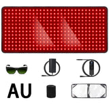 406 LEDs Red Light Therapy Mat, 34.3"x15.9" Large Infrared Pad with 60W Power & 180mw/cm² for Back Waist Pain Relief